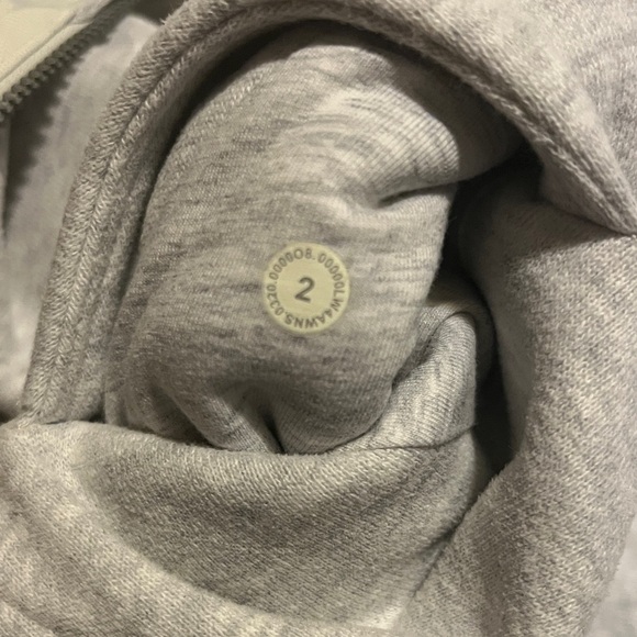 Lululemon Light Gray Zip-Up Scuba Jacket - Picture 6 of 7